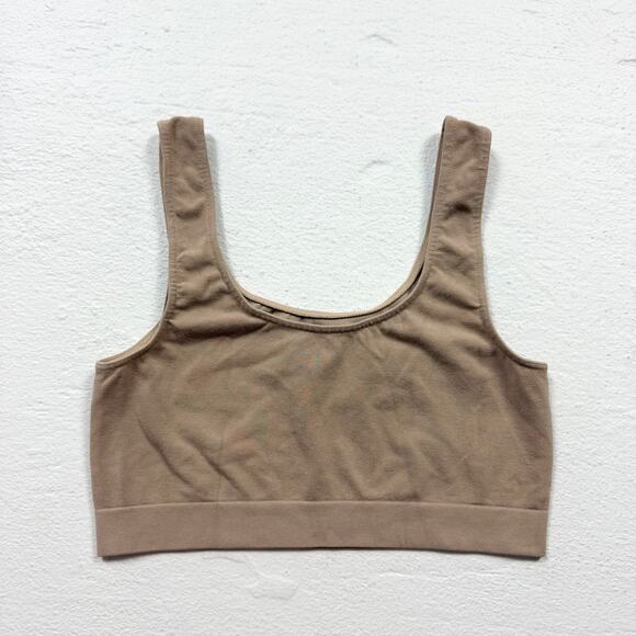 Cosabella Tan Bamboo Viscose Stretch Bralette, Size Medium - Picture 3 of 5